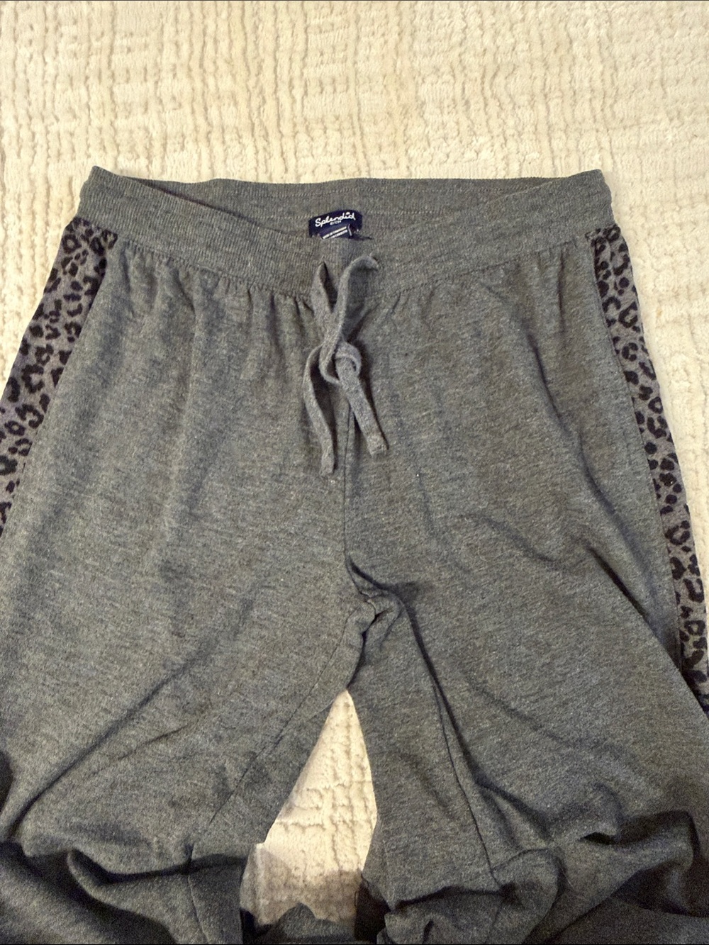 Splendid Gray Leopard-Print Sweat Set - Picture 3 of 8